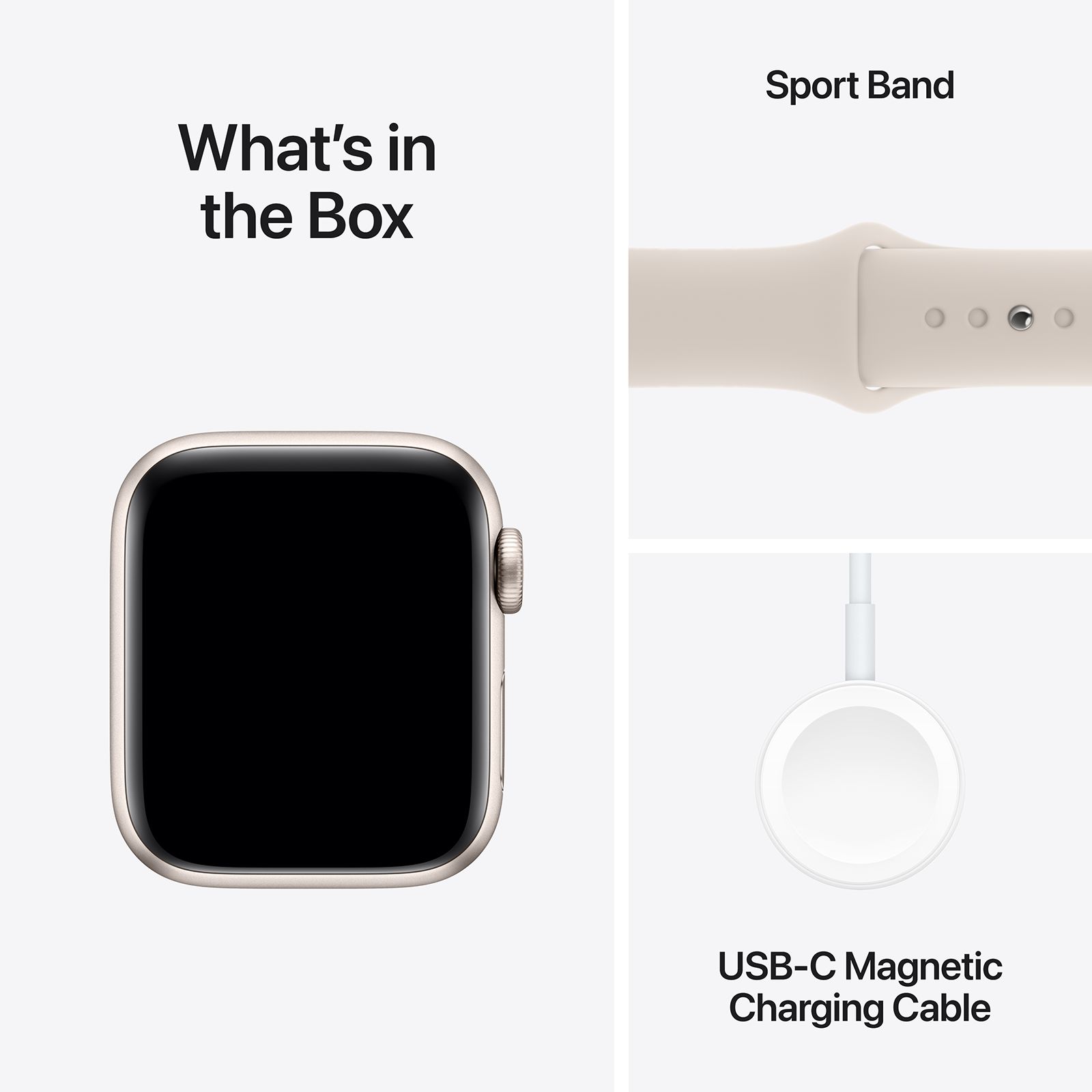 Buy Apple Watch SE GPS with Starlight Sport Band - S/M (40mm Display ...